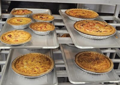 Photo of Fresh made Smoked Salmon Quiche & beef pot pies at Fall City Meats and Seafood