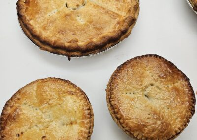 Photo of fresh made beef & chicken pot pies at Fall City Meats and Seafood