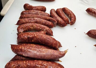 Photo of fresh made chorizo sausage at Fall City Meats and Seafood