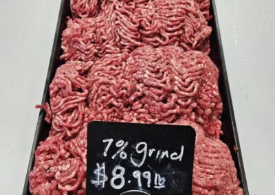 Photo of 7% grind hamburger at Fall City Meats and Seafood