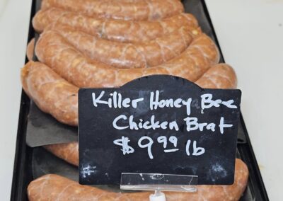 Photo of honey bee chicken bratwurst at Fall City Meats and Seafood