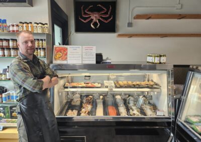 Another photo of seafood bar at Fall City Meats and Seafood