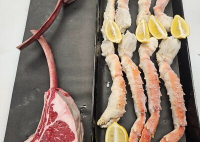 Photo of surf and turf selection at Fall City Meats and Seafood