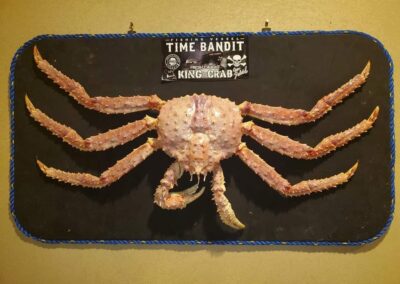 Photo of Time Bandit King Crab sign at Fall City Meats and Seafood